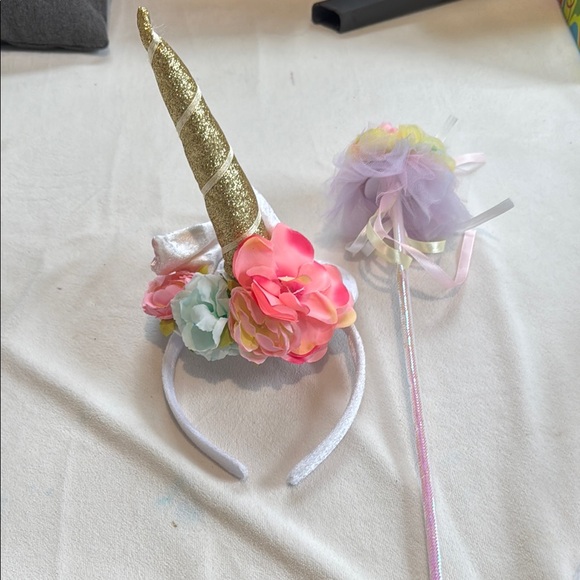 Whimsical Pink and White dress up Costume with Tulle Skirt - Picture 2 of 7